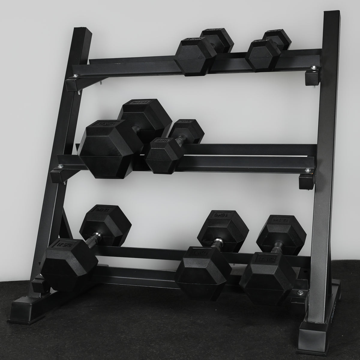 Pares de Mancuernas Hexagonales Profesionales de 2,5 a 50kg