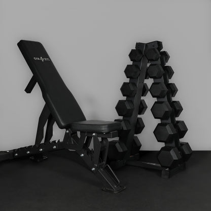 Banco de Musculación Comercial GYMSETS con Tres Patas