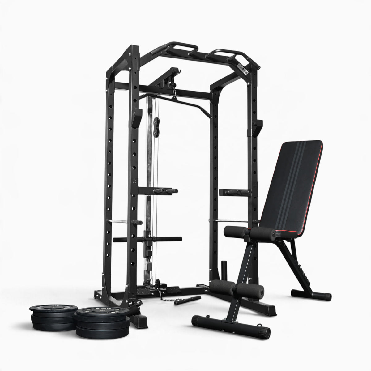 Jaula de Potencia GymSets P100 con Sistema de Poleas