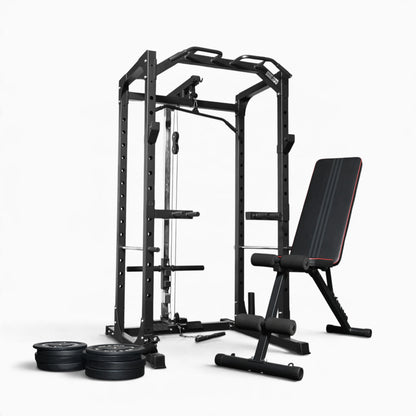 Jaula de Potencia GymSets P100 con Sistema de Poleas