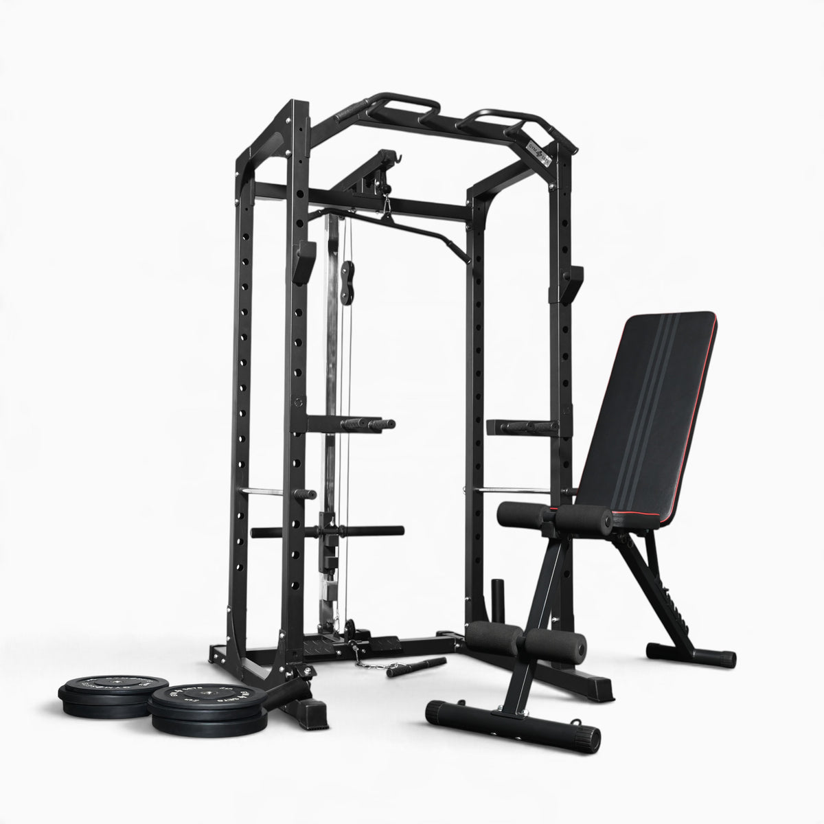 Jaula de Potencia GymSets P100 con Sistema de Poleas