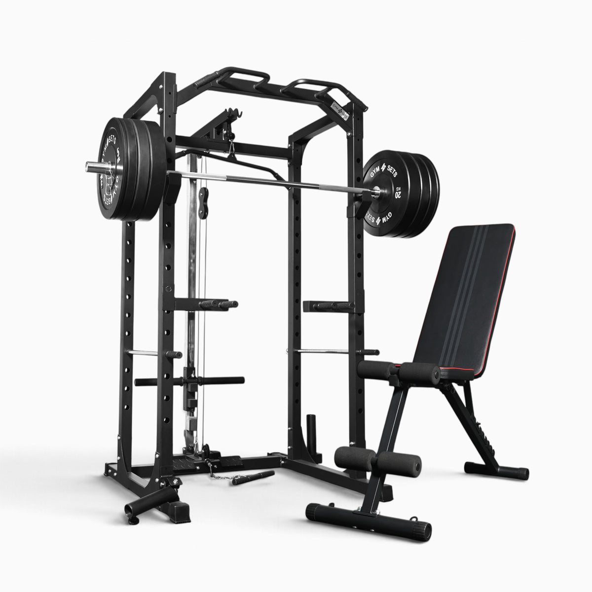 Jaula de Potencia GymSets P100 con Sistema de Poleas