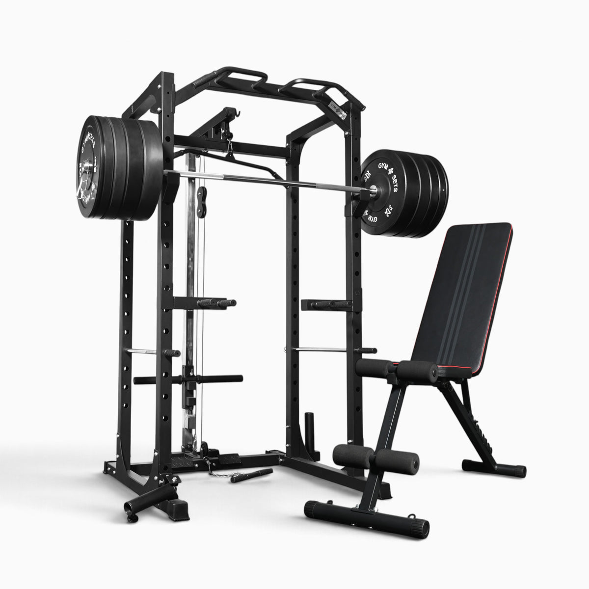 Jaula de Potencia GymSets P100 con Sistema de Poleas
