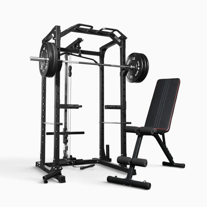 Jaula de Potencia GymSets P100 con Sistema de Poleas