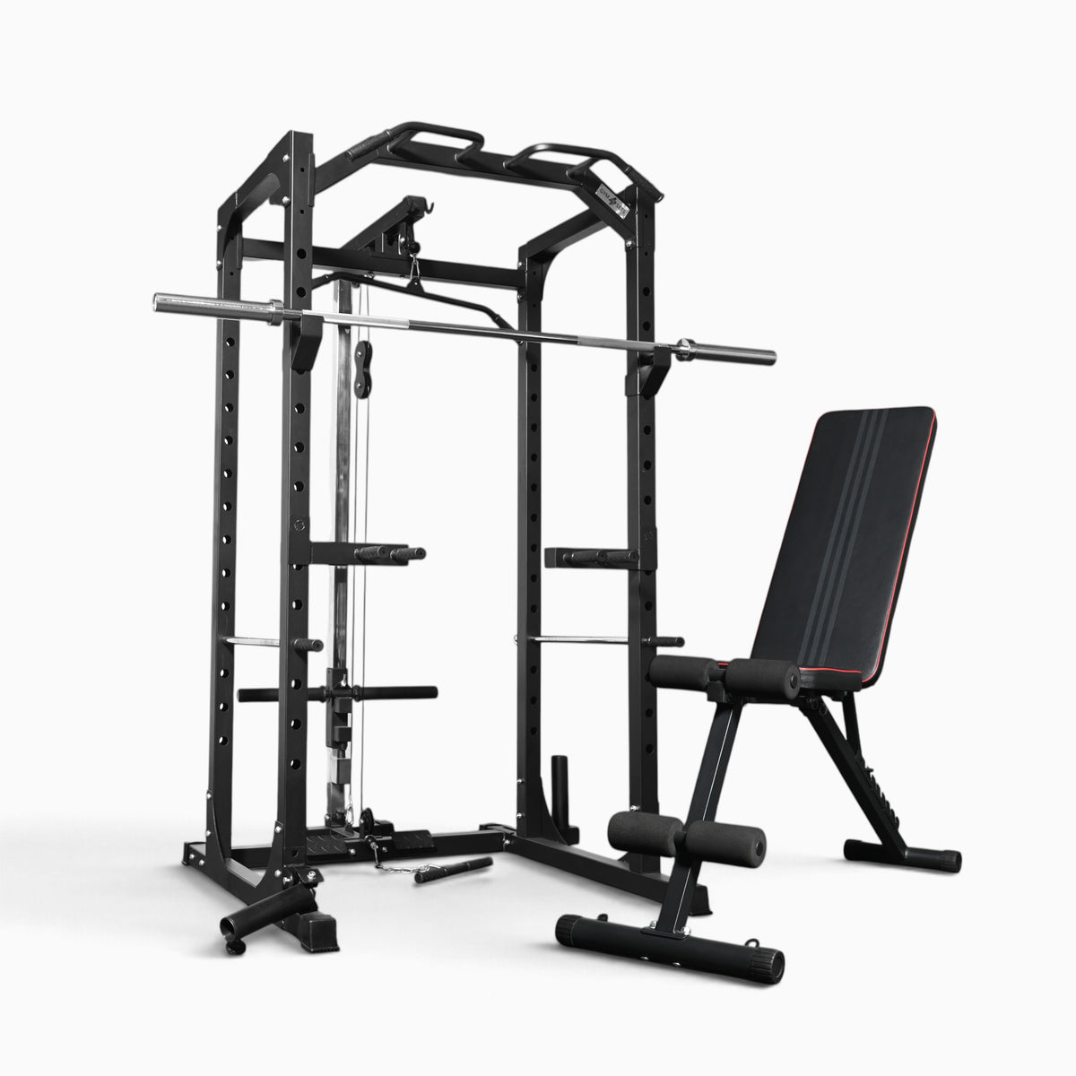 Jaula de Potencia GymSets P100 con Sistema de Poleas