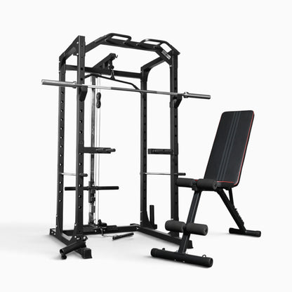 Jaula de Potencia GymSets P100 con Sistema de Poleas