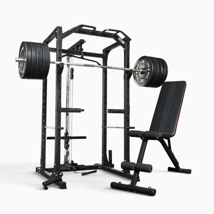 Jaula de Potencia GymSets P100 con Sistema de Poleas