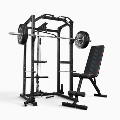 Jaula de Potencia GymSets P100 con Sistema de Poleas