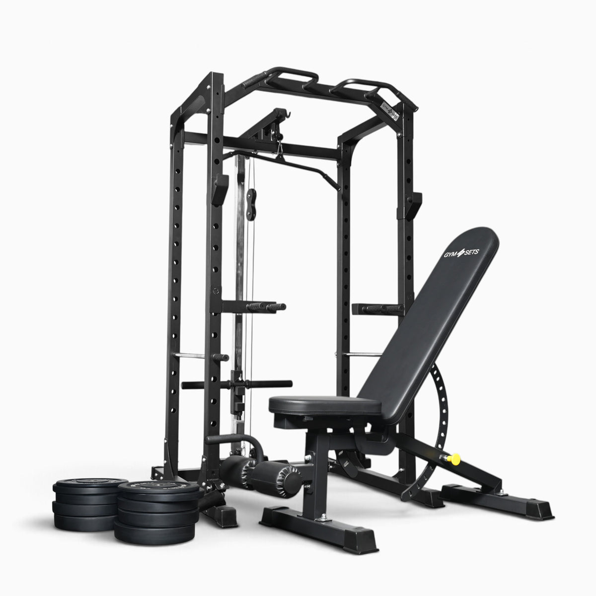 Jaula de Potencia GymSets P100 con Sistema de Poleas