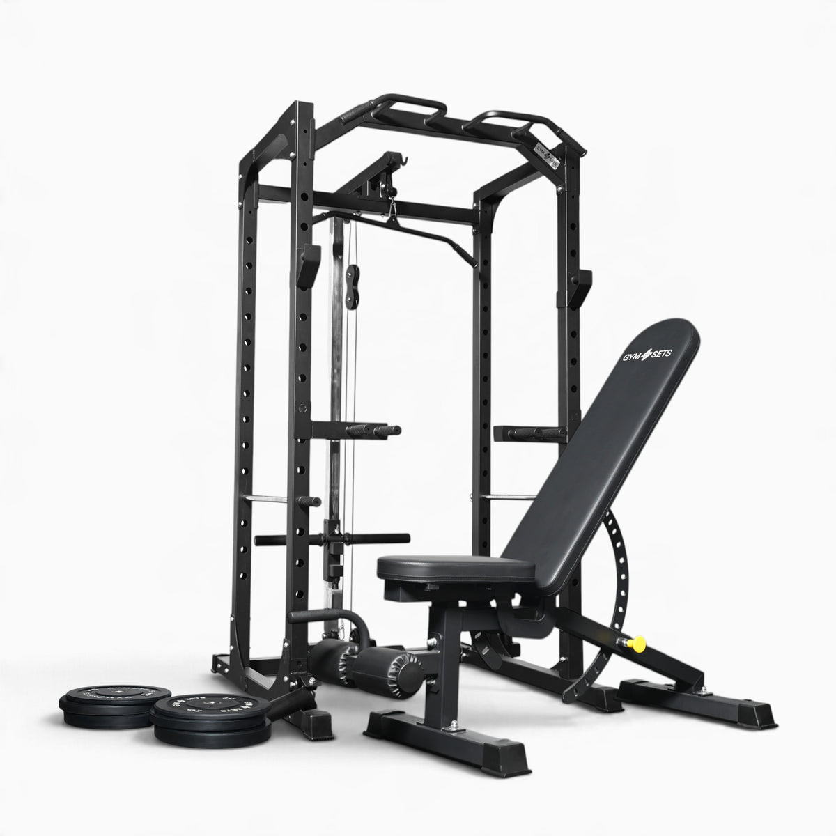 Jaula de Potencia GymSets P100 con Sistema de Poleas
