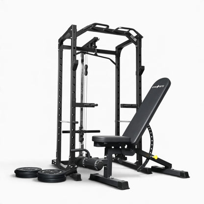 Jaula de Potencia GymSets P100 con Sistema de Poleas