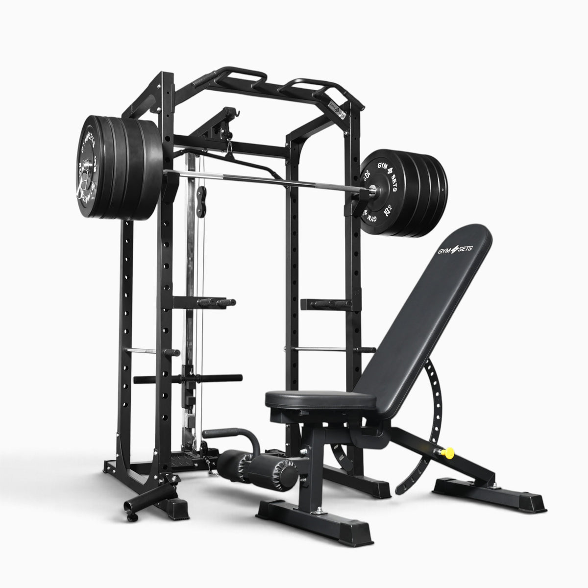 Jaula de Potencia GymSets P100 con Sistema de Poleas