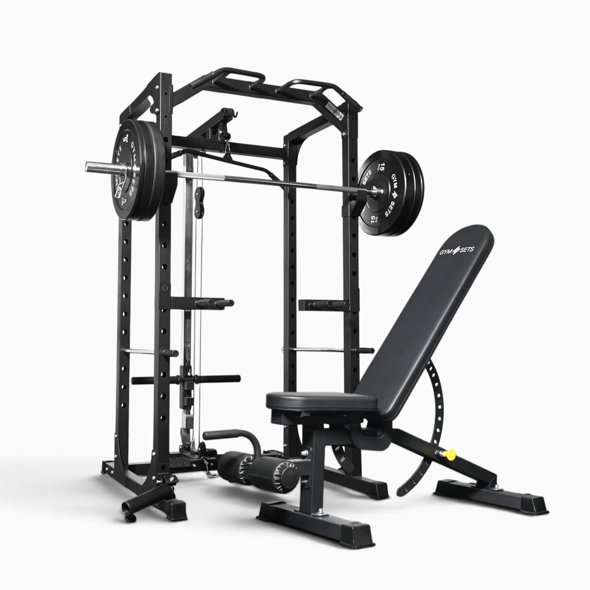 Jaula de Potencia GymSets P100 con Sistema de Poleas