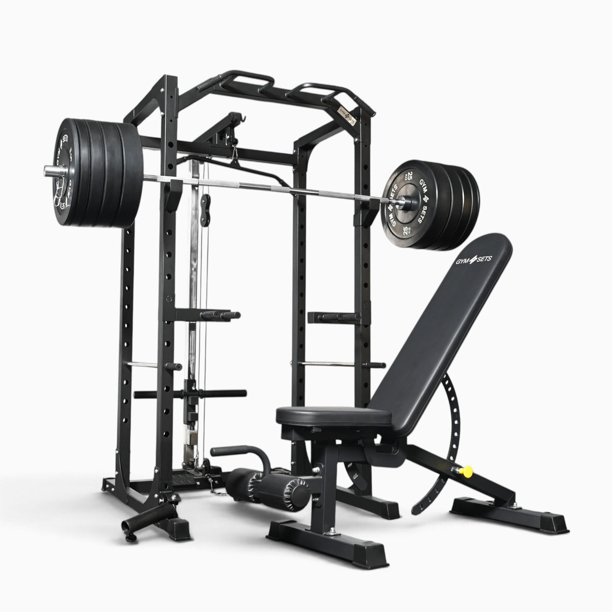 Jaula de Potencia GymSets P100 con Sistema de Poleas