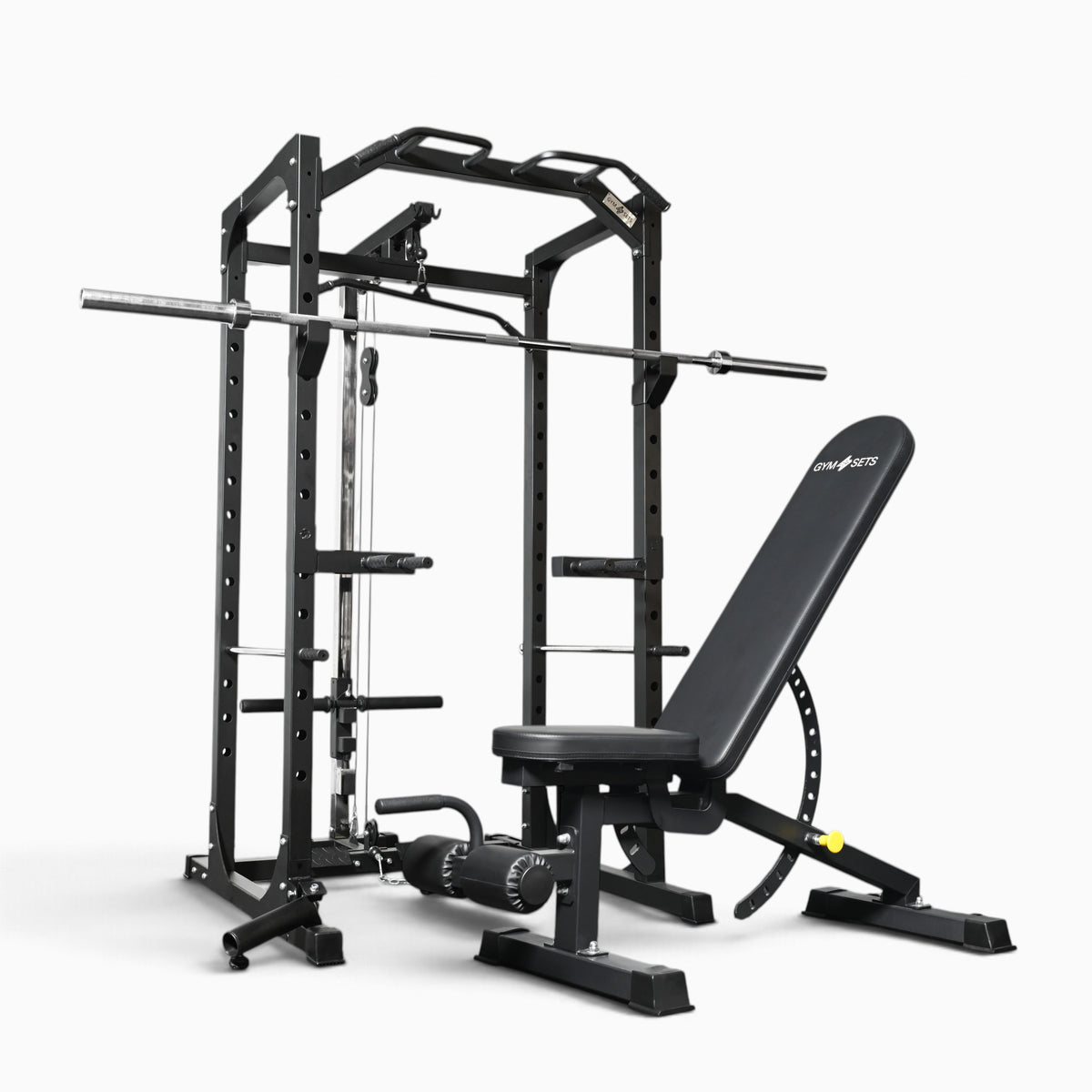Jaula de Potencia GymSets P100 con Sistema de Poleas