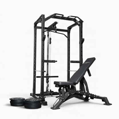 Jaula de Potencia GymSets P100 con Sistema de Poleas