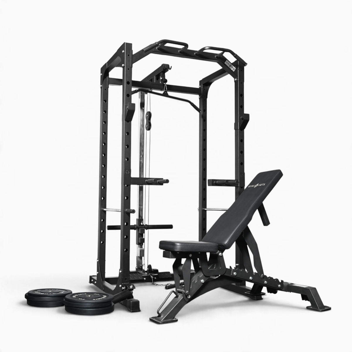 Jaula de Potencia GymSets P100 con Sistema de Poleas