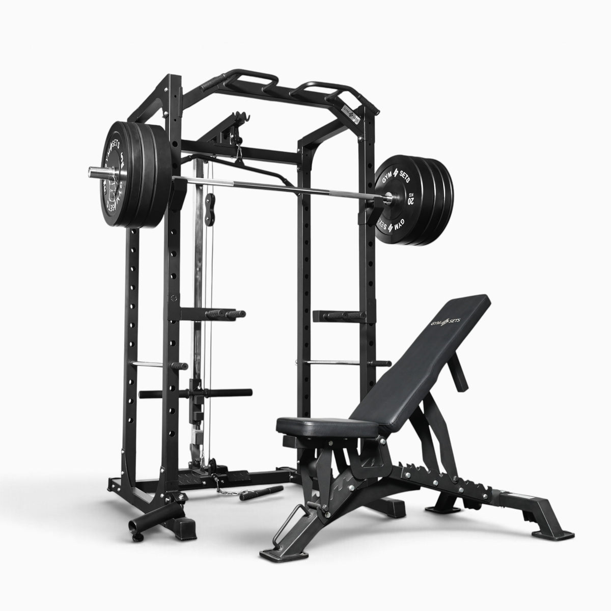 Jaula de Potencia GymSets P100 con Sistema de Poleas