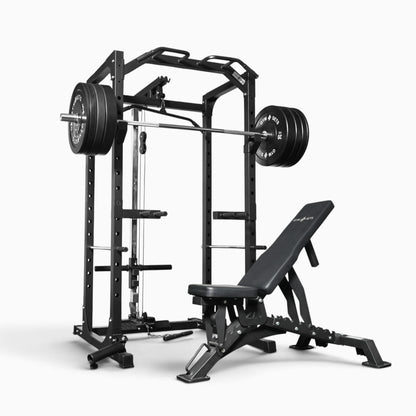 Jaula de Potencia GymSets P100 con Sistema de Poleas