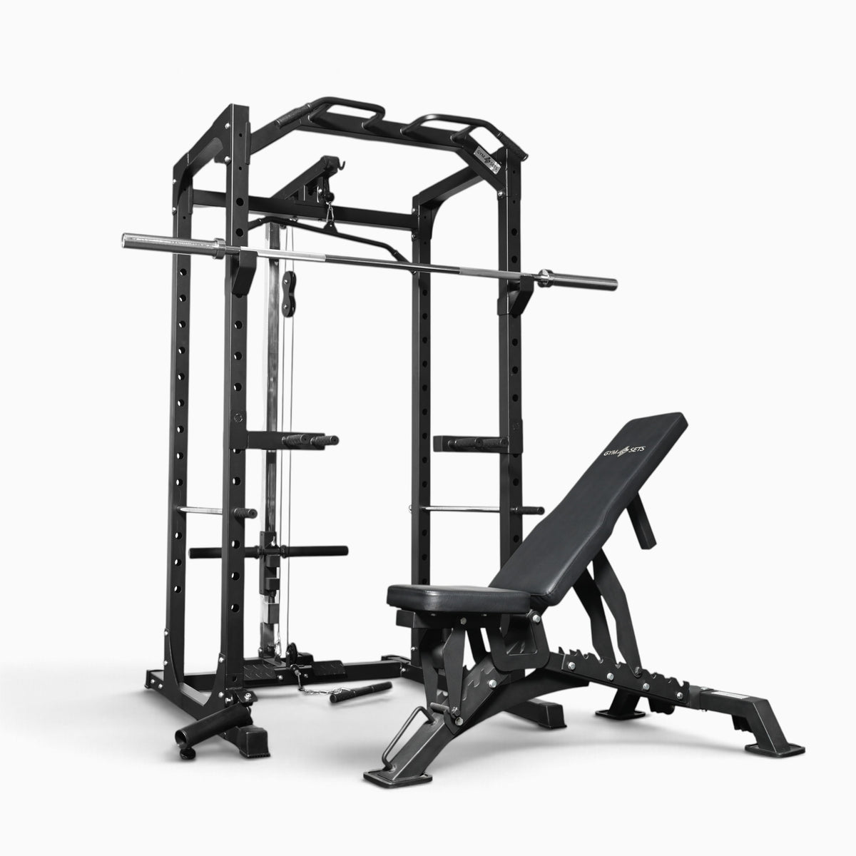 Jaula de Potencia GymSets P100 con Sistema de Poleas