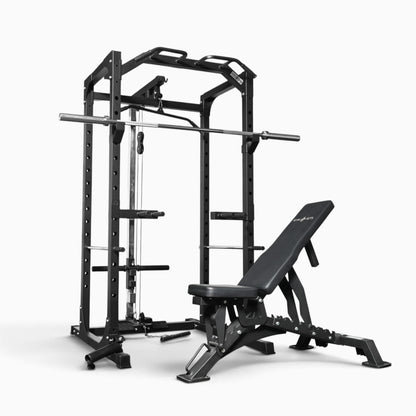 Jaula de Potencia GymSets P100 con Sistema de Poleas