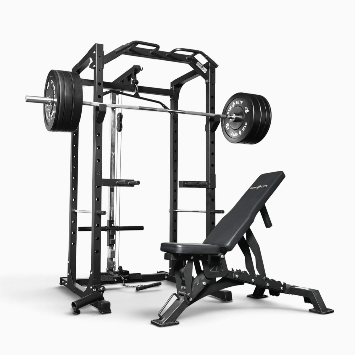 Jaula de Potencia GymSets P100 con Sistema de Poleas