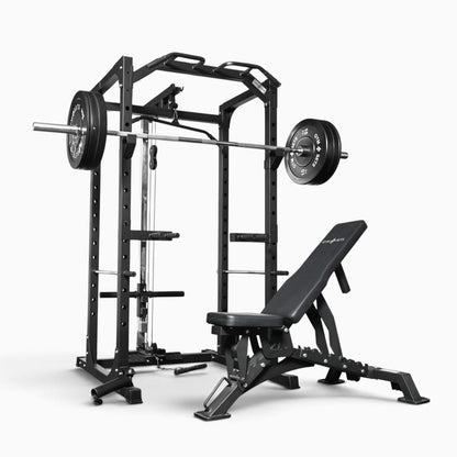 Jaula de Potencia GymSets P100 con Sistema de Poleas