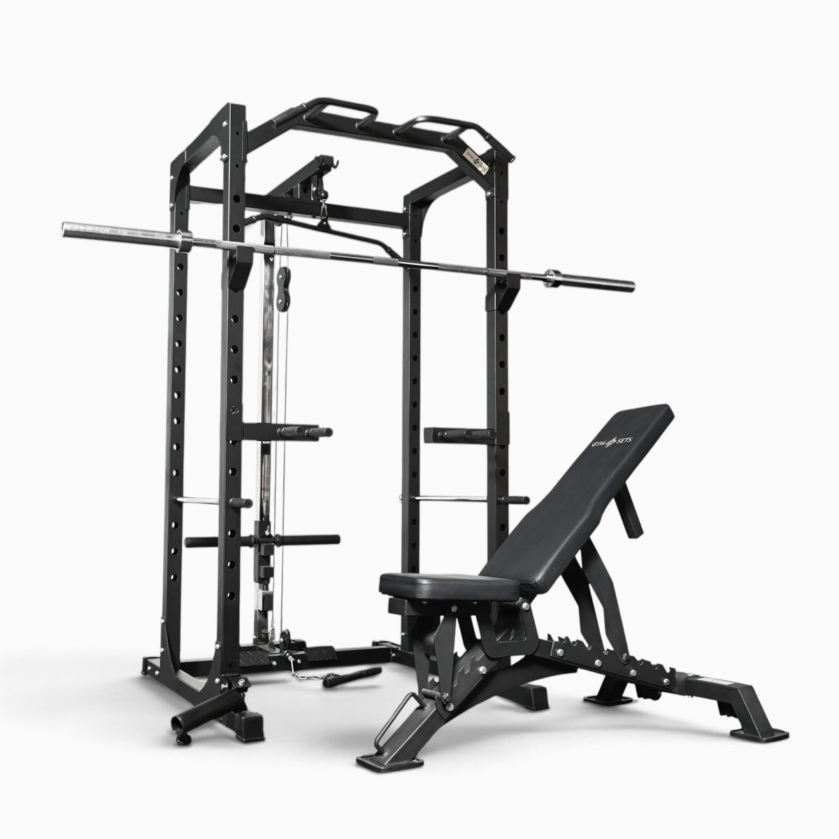 Jaula de Potencia GymSets P100 con Sistema de Poleas