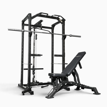 Jaula de Potencia GymSets P100 con Sistema de Poleas
