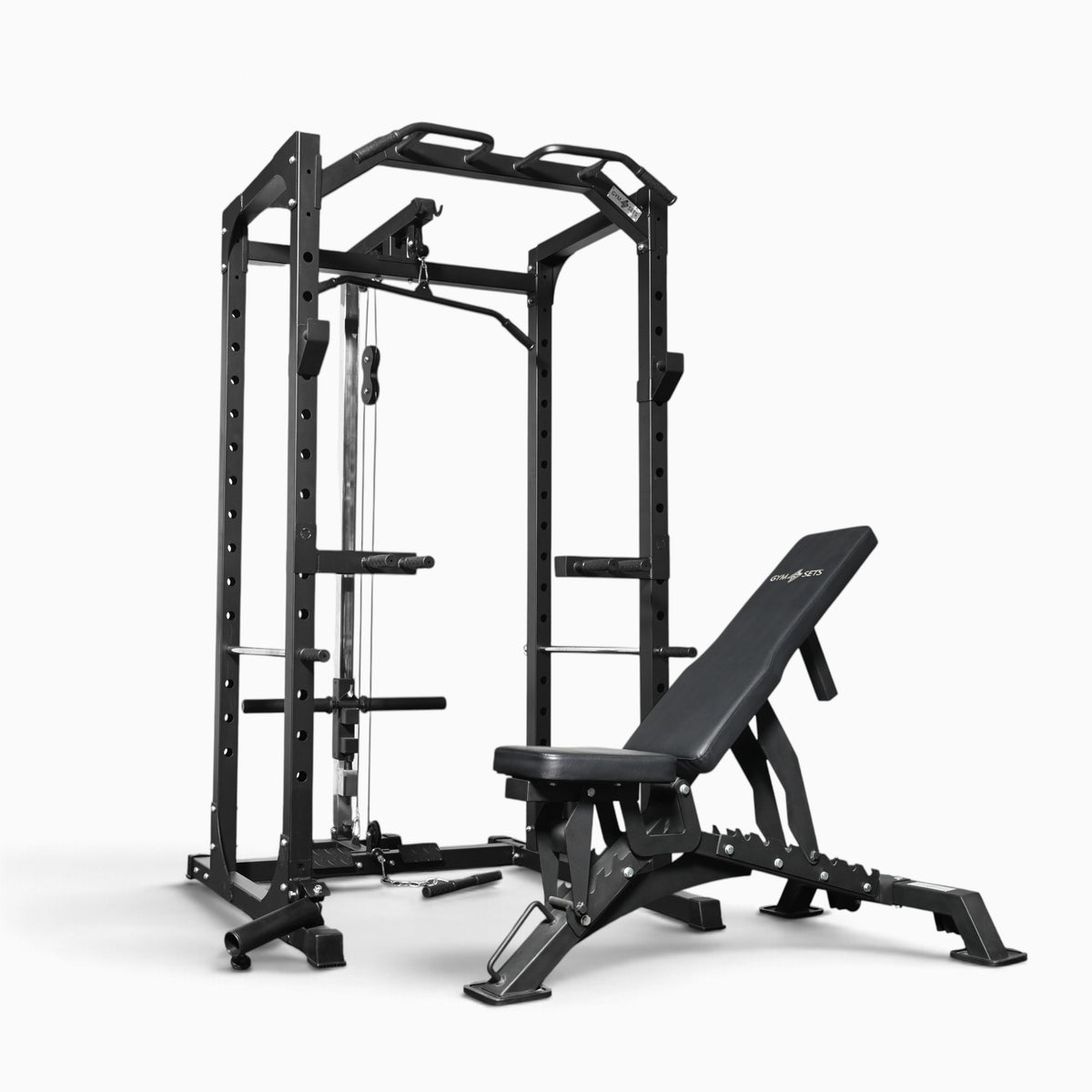 Jaula de Potencia GymSets P100 con Sistema de Poleas