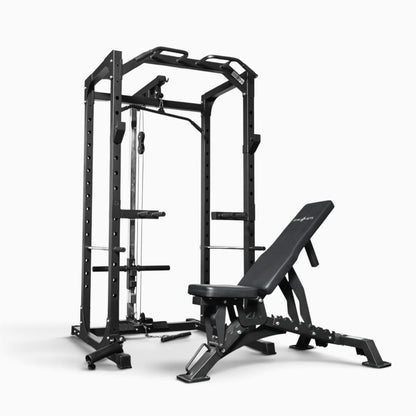 Jaula de Potencia GymSets P100 con Sistema de Poleas